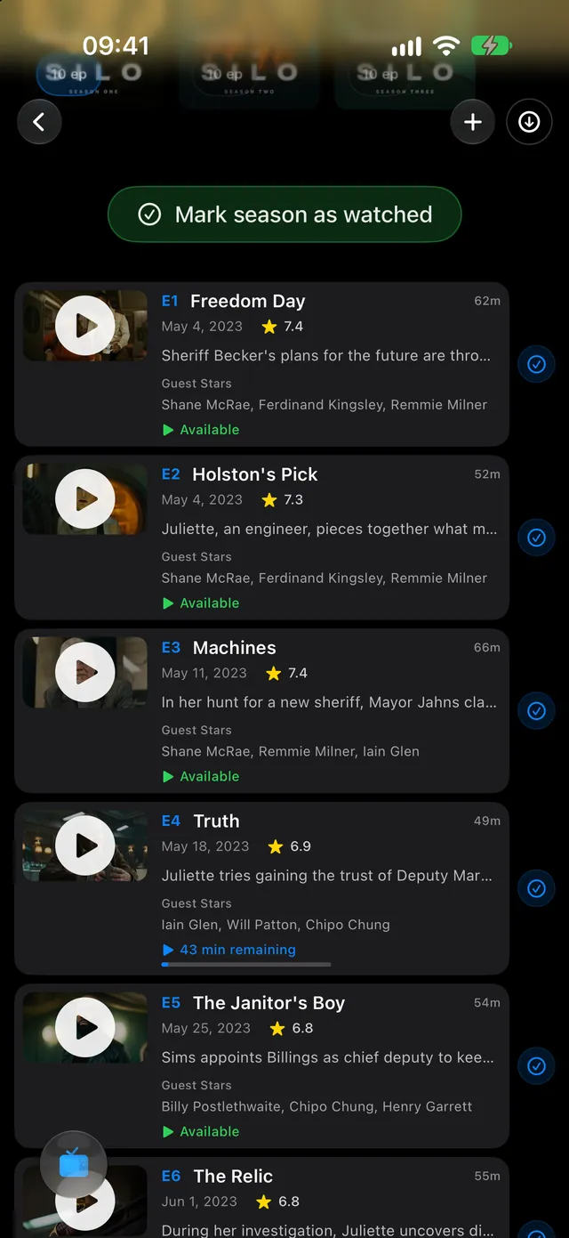 iPhone — Episode by episode. Summaries, guest stars and what you’ve seen.