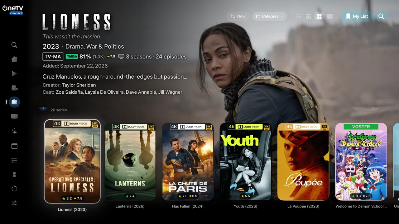 Apple TV — New every week. Your catalogue, sorted by date added.