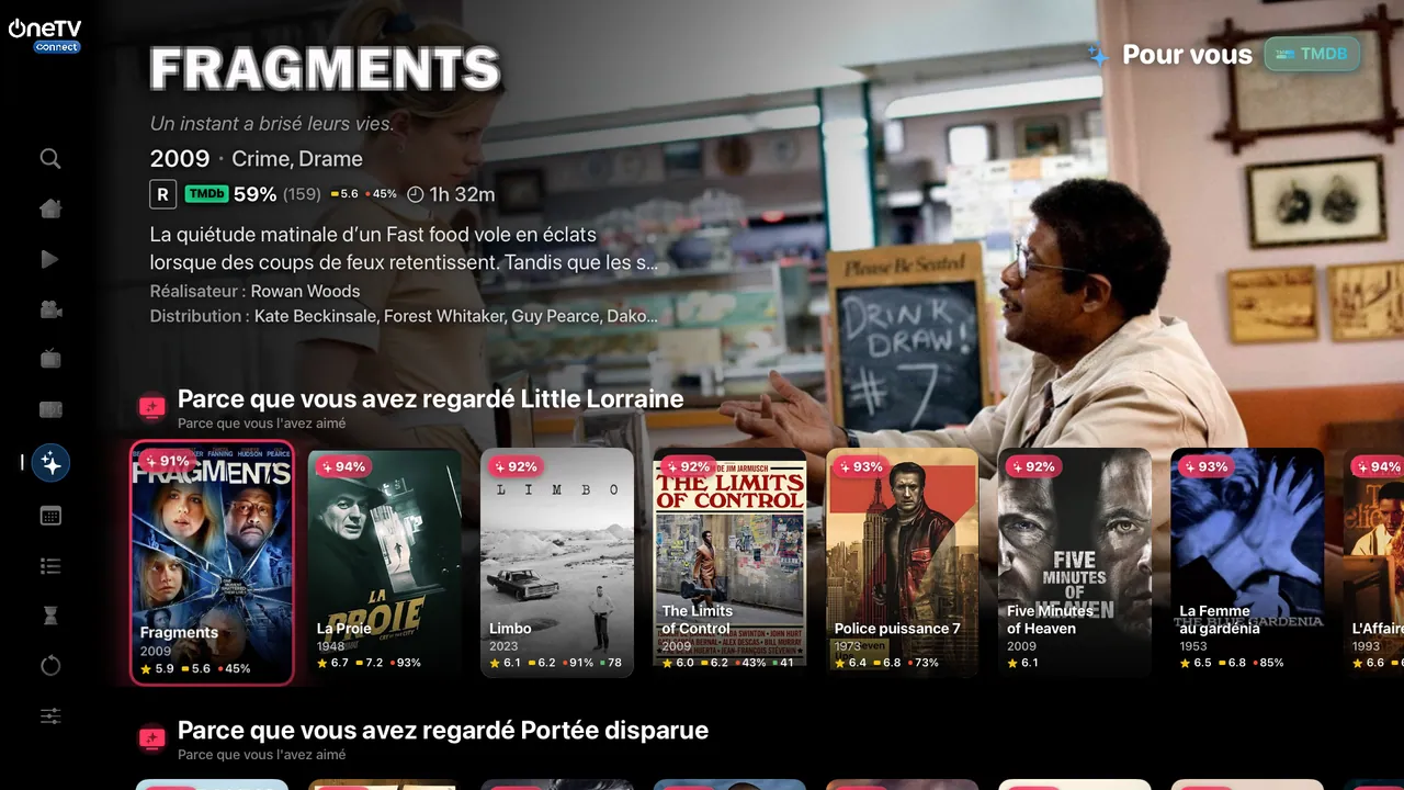 Apple TV — Pour vous. Des suggestions tirées de ce que vous regardez vraiment.