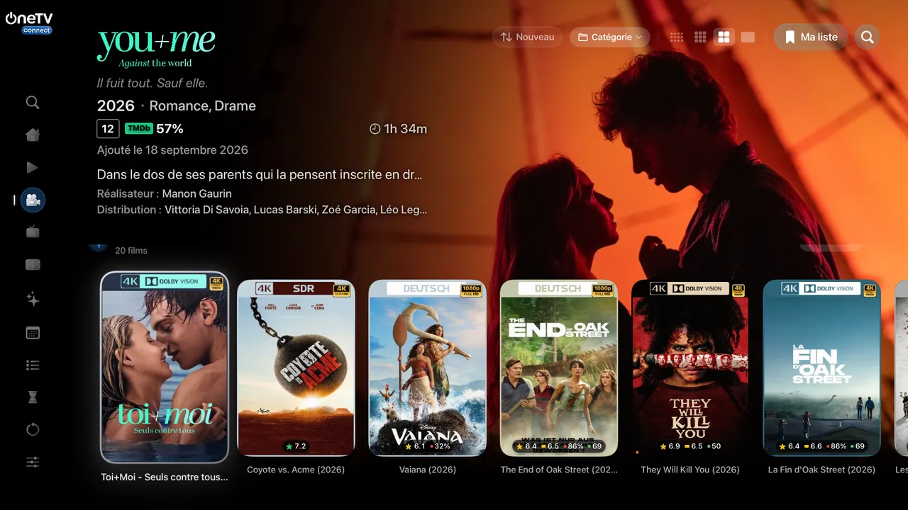 Apple TV — Les derniers ajouts. Affiches, notes et badges 4K, HDR ou Dolby Vision.