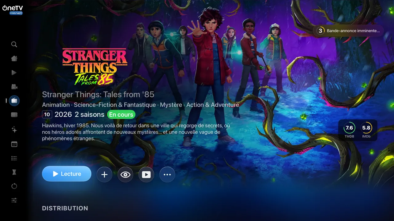 Apple TV — Chaque série a sa page. Saisons, bandes-annonces et suivi de votre progression.