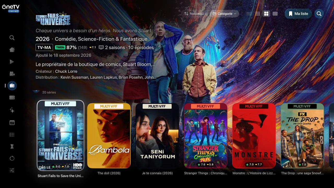 Apple TV — Des nouveautés chaque semaine. Votre catalogue, trié par date d’ajout.