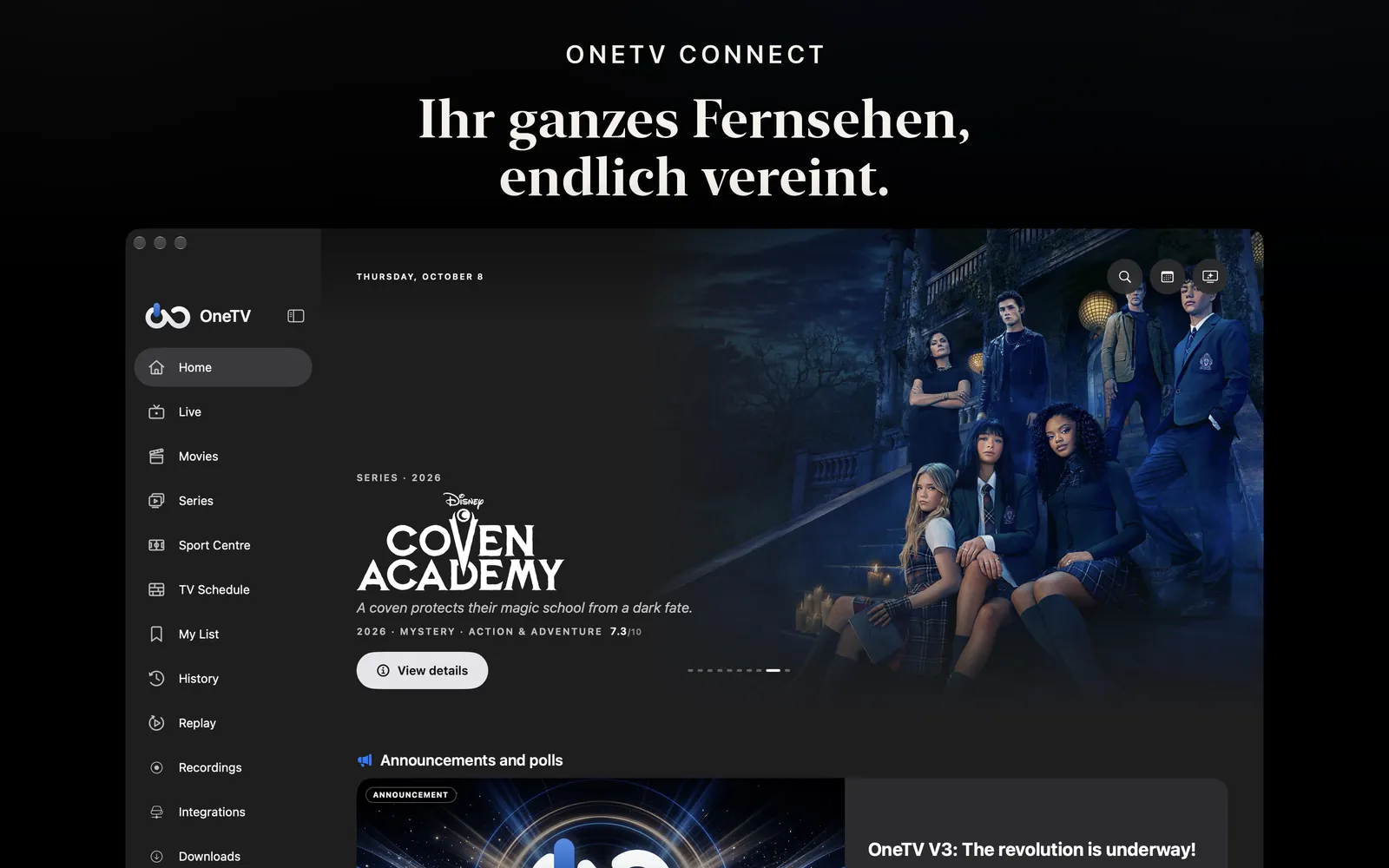 OneTV Connect — Mac