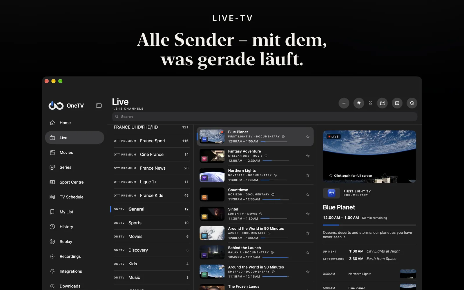 OneTV Connect — Mac