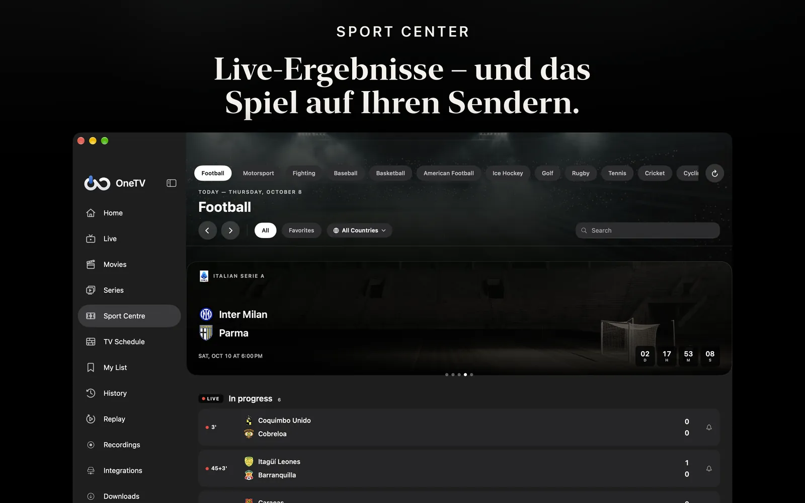OneTV Connect — Mac