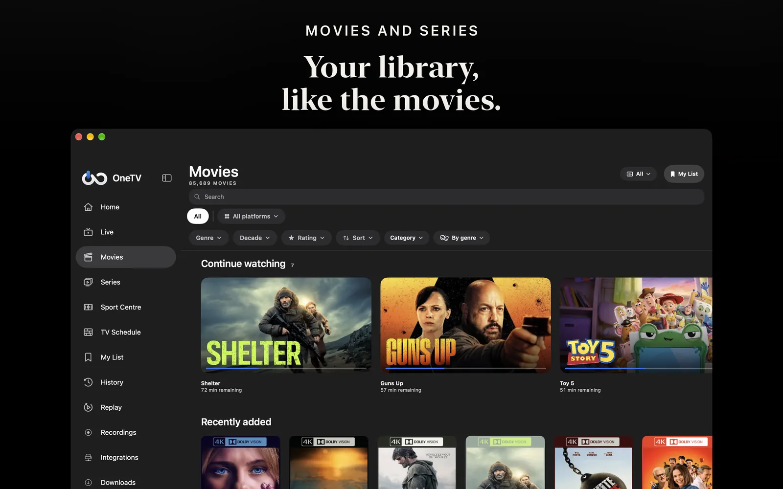 OneTV Connect — Mac